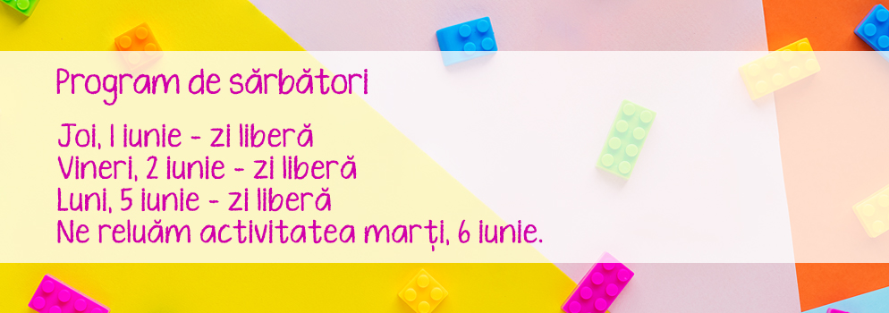 Program 1 iunie