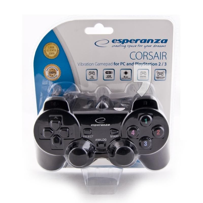 GAMEPAD PC CU VIBRATII WARRIOR ESPERANZA | ESP-EG102 | Electronic SRL