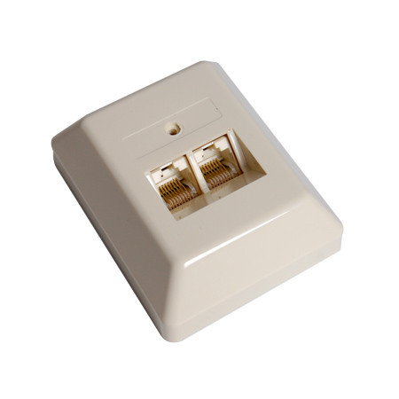 Priza isdn dubla 8p8c                                                                                                                                                                                                                                     