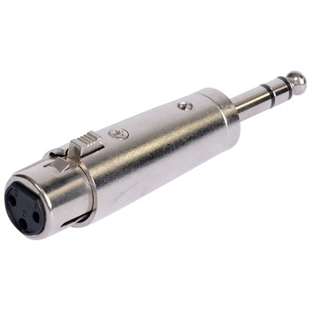 Adaptor xlr mama - jack 6.35 tata stereo metal                                                                                                                                                                                                            