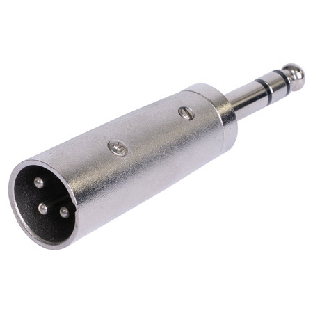 Adaptor xlr tata - jack 6.35 tata stereo metal                                                                                                                                                                                                            