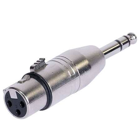 Adaptor xlr mama - jack 6.35 tata stereo metal                                                                                                                                                                                                            