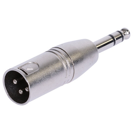 Adaptor xlr tata - jack 6.35 tata stereo metal                                                                                                                                                                                                            