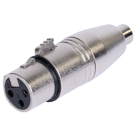 Adaptor xlr tata - rca mama metal                                                                                                                                                                                                                         