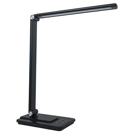 Lampa birou smart cu acumulator 8w 3in1 incarcare wireless- negru                                                                                                                                                                                         
