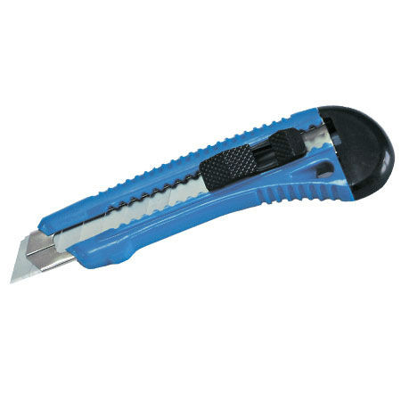 Cutter plastic cu ghidaj si buton blocare - 18mm                                                                                                                                                                                                          
