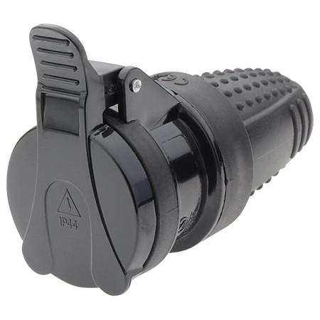Stecker mama ip44 16a max 3500w - negru                                                                                                                                                                                                                   