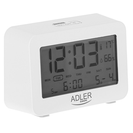 Ceas alarma cu baterii 2 x r6 adler                                                                                                                                                                                                                       
