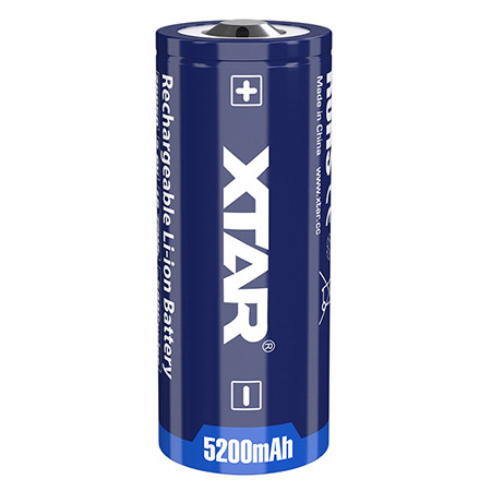Acumulator 26650 li-ion 5200mah cu protectie xtar                                                                                                                                                                                                         