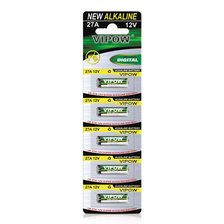 Baterie alcalina 12v lr27a / blister, 5/set                                                                                                                                                                                                               