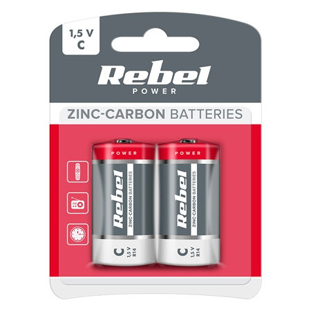 Baterie super-heavy-duty 1.5v c-r14 / blister, 2/set                                                                                                                                                                                                      