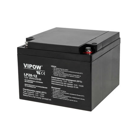 Acumulator stationar plumb acid 12v 28ah vipow                                                                                                                                                                                                            