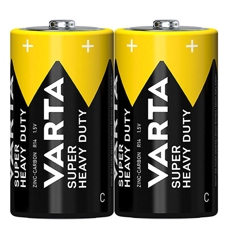 Baterie super heavy duty r14 folie 2 buc varta                                                                                                                                                                                                            