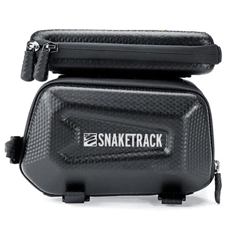 Geanta bicicleta cu suport telefon prindere pe cadru ip54 - negru                                                                                                                                                                                         