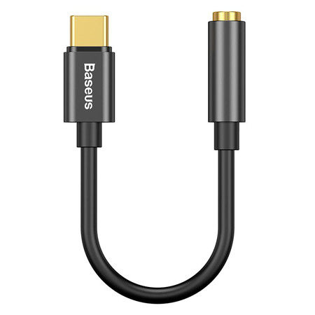 Adaptor usb-c - jack 3.5mm baseus - negru                                                                                                                                                                                                                 