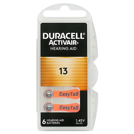 Baterie auditiva duracell 13 blister 6 buc                                                                                                                                                                                                                
