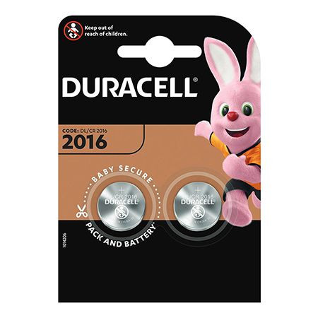 Baterie cr2016 blister 2 buc duracell                                                                                                                                                                                                                     