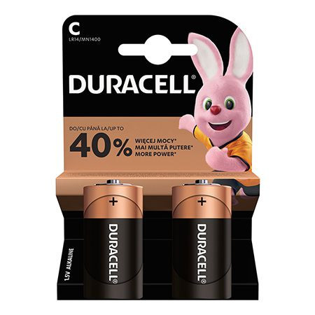 Baterie alcalina lr14 blister 2 buc duracell                                                                                                                                                                                                              