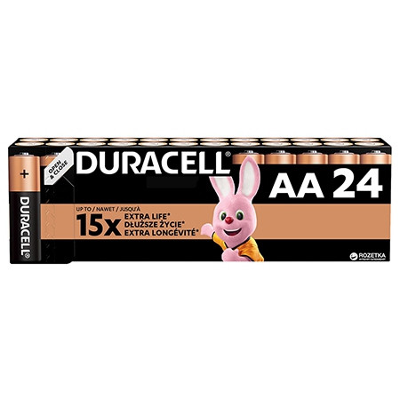 Baterie alcalina duracell lr06 blister 24 buc                                                                                                                                                                                                             