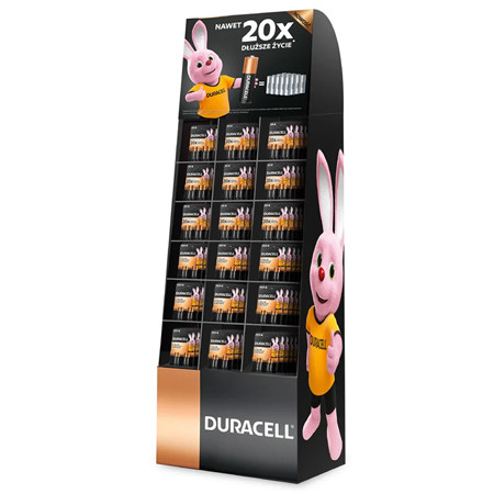 Stand baterii 96x lr06 + 48x lr03 duracell                                                                                                                                                                                                                
