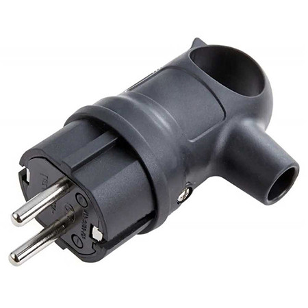 Stecher schuko cauciucat cu maner                                                                                                                                                                                                                         