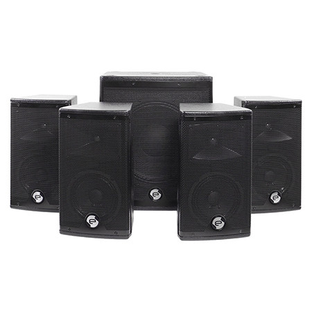 Sistem 1 subwoofer activ 270w + 4 sateliti 12