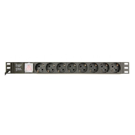 Pdu rack 1u 8 prize 3680w 3m gembird                                                                                                                                                                                                                      