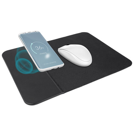 Mouse pad cu incarcare inductiva - negru                                                                                                                                                                                                                  
