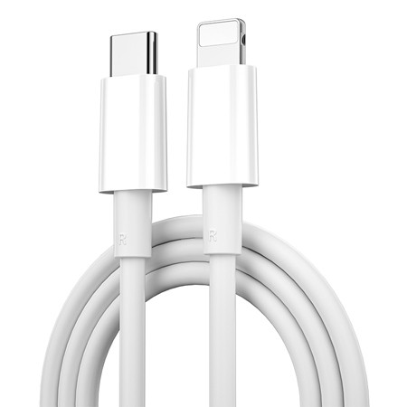 Cablu usb-c - lightning 1.2m 30w - alb                                                                                                                                                                                                                    