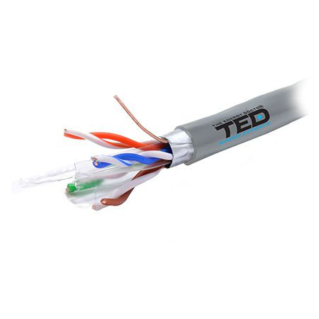 Cablu ftp cat 6 cupru 0.52mm 305m ted electric                                                                                                                                                                                                            