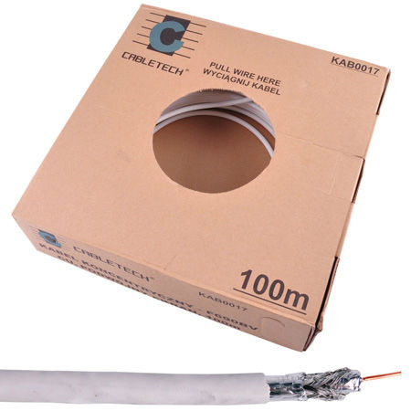 Cablu coaxial tri-shield miez cupru 100m                                                                                                                                                                                                                  