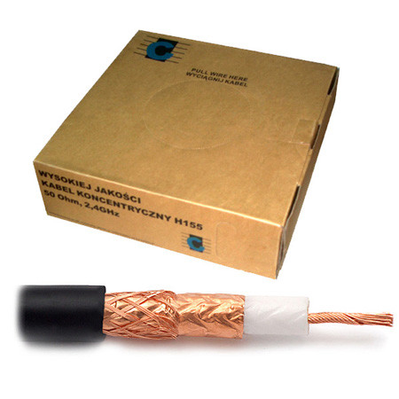 Cablu coaxial h155 50ohm 100m                                                                                                                                                                                                                             