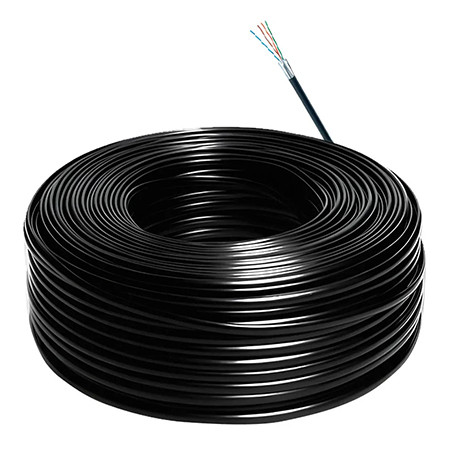 Cablu utp cupru 0.5mm cat 5e 305m pe negru hikvisision                                                                                                                                                                                                    