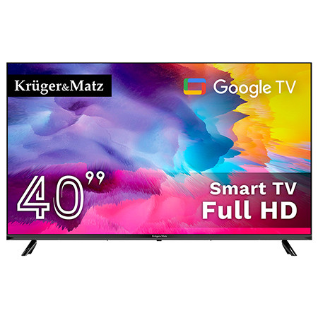 Google smart tv 5.0 40 inch 101cm h265 hevc kruger matz                                                                                                                                                                                                   