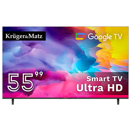 Google smart tv 5.0 55  141cm ultrahd 4k kruger matz                                                                                                                                                                                                      