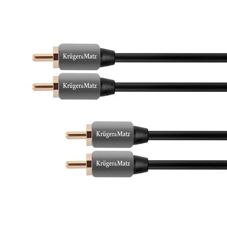 Cablu 2rca-2rca 1.0m kruger matz                                                                                                                                                                                                                          