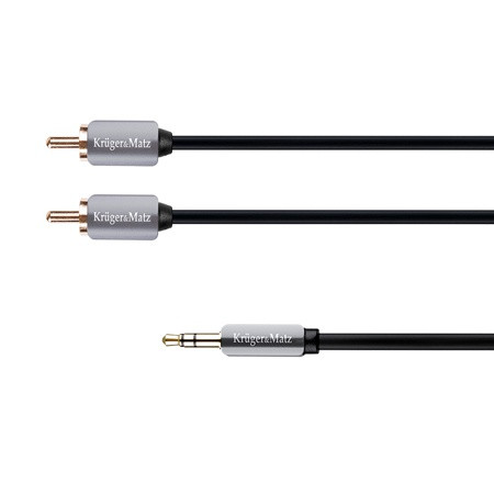 Cablu 3.5-2rca 3.0m kruger matz                                                                                                                                                                                                                           