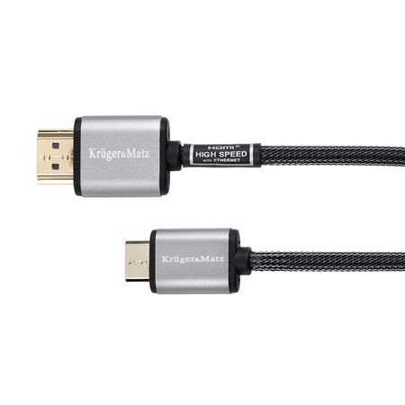 Cablu  hdmi a-hdmi c 1.8m kruger matz                                                                                                                                                                                                                     