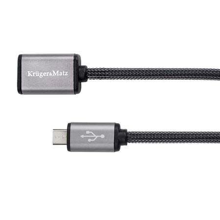 Cablu prelungitor usb-micro usb 1m kruger matz                                                                                                                                                                                                            