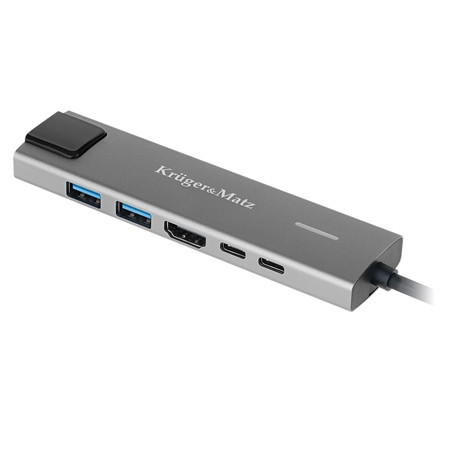 Adaptor hub usb tip c hdmi/2x usb3.0/2x usb tip c/rj45                                                                                                                                                                                                    