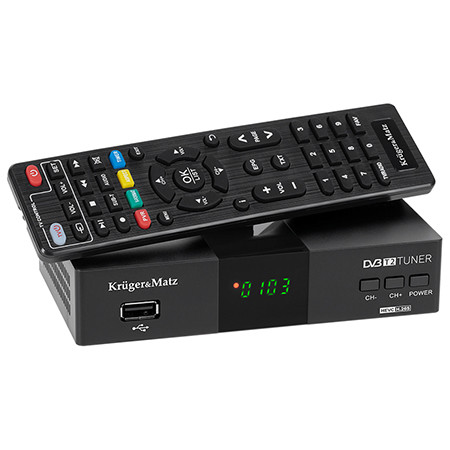 Tuner dvb-t2 h.265 hevc kruger matz                                                                                                                                                                                                                       