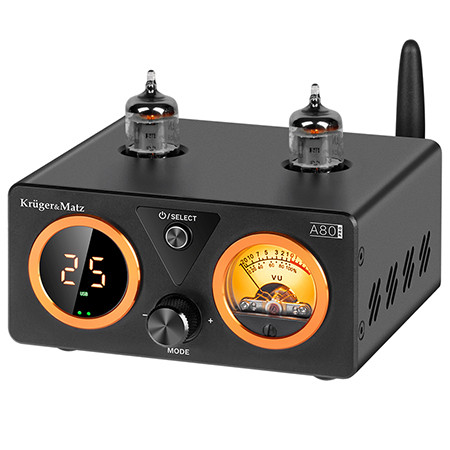 Amplificator stereo lampi 2x100w a80 pro kruger matz                                                                                                                                                                                                      