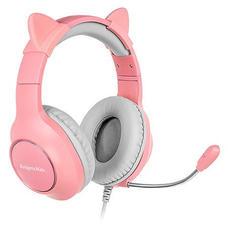 Casti gamer kids kruger matz roz                                                                                                                                                                                                                          