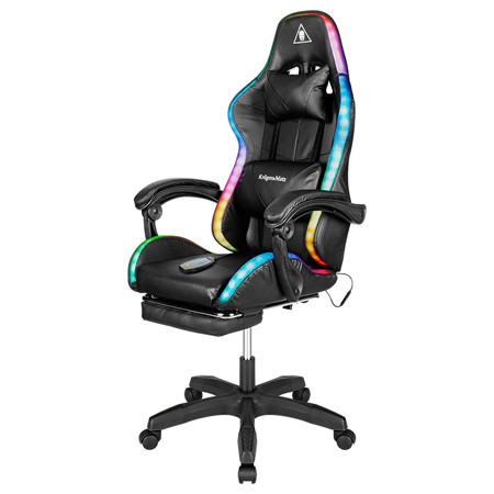 Scaun gaming gx-150 negru led masaj kruger matz                                                                                                                                                                                                           