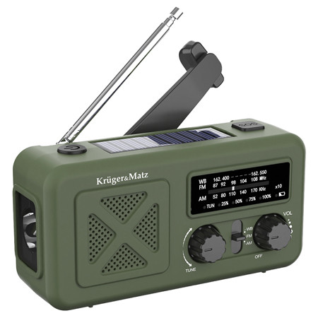 Radio multifunctional solar 2000mah kruger ma                                                                                                                                                                                                             