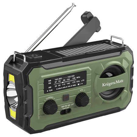 Radio multifunctional solar 10000mah kruger ma                                                                                                                                                                                                            