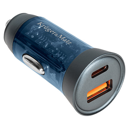 Incarcator auto usb / type c qc pd 45w kruger matz                                                                                                                                                                                                        