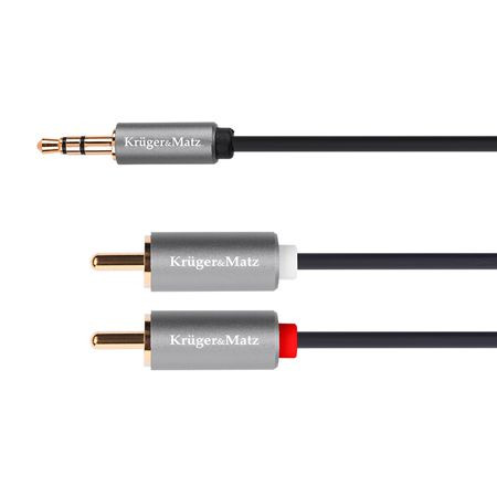 Cablu jack 3.5 - 2rca 10m basic k m                                                                                                                                                                                                                       