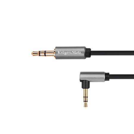 Cablu jack 3.5 tata - tata 90 1m basic k m                                                                                                                                                                                                                