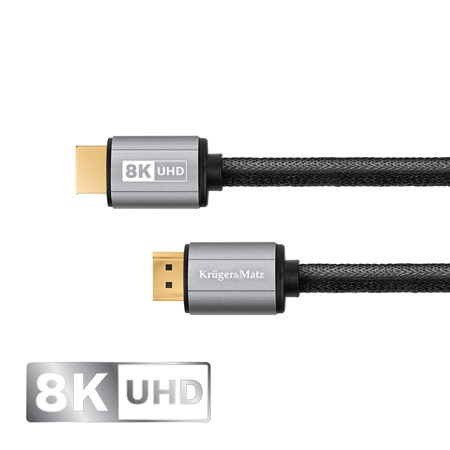 Cablu hdmi - hdmi 8k v 2.1 3m kruger matz                                                                                                                                                                                                                 